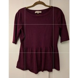 Loft purple sweater, great condition!